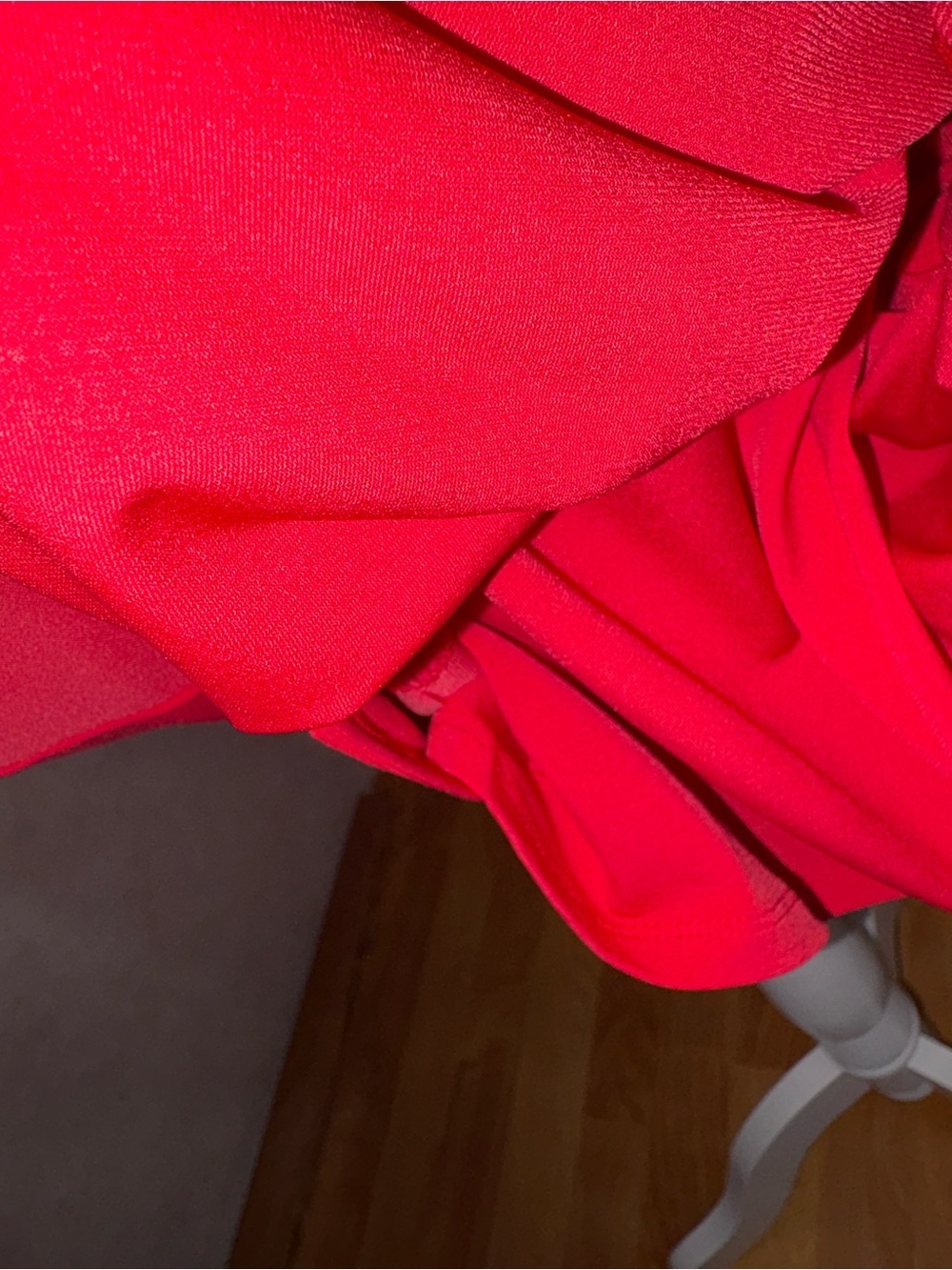 Lauren Ralph Lauren size 10 red sleeveless fully lined ruched waist dress - Picture 3 of 5